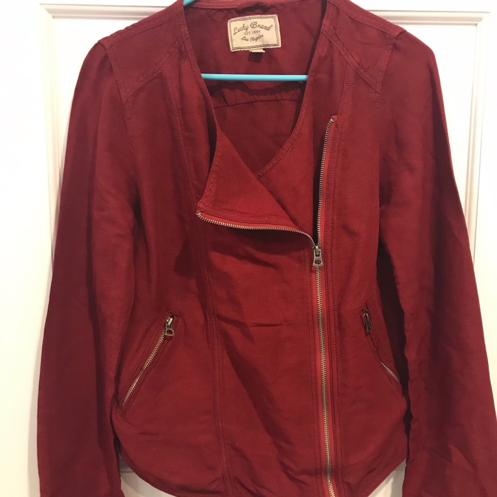 ❤️ Lucky Brand Moto Jacket - Picture 4 of 5